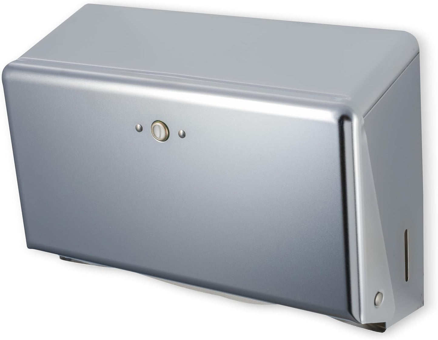 Carlisle FoodService Products T1950XC Mini C-Fold/Multifold Commercial Towel Dispenser, 250 Multifold / 150 C-Fold Towel Capacity, Chrome