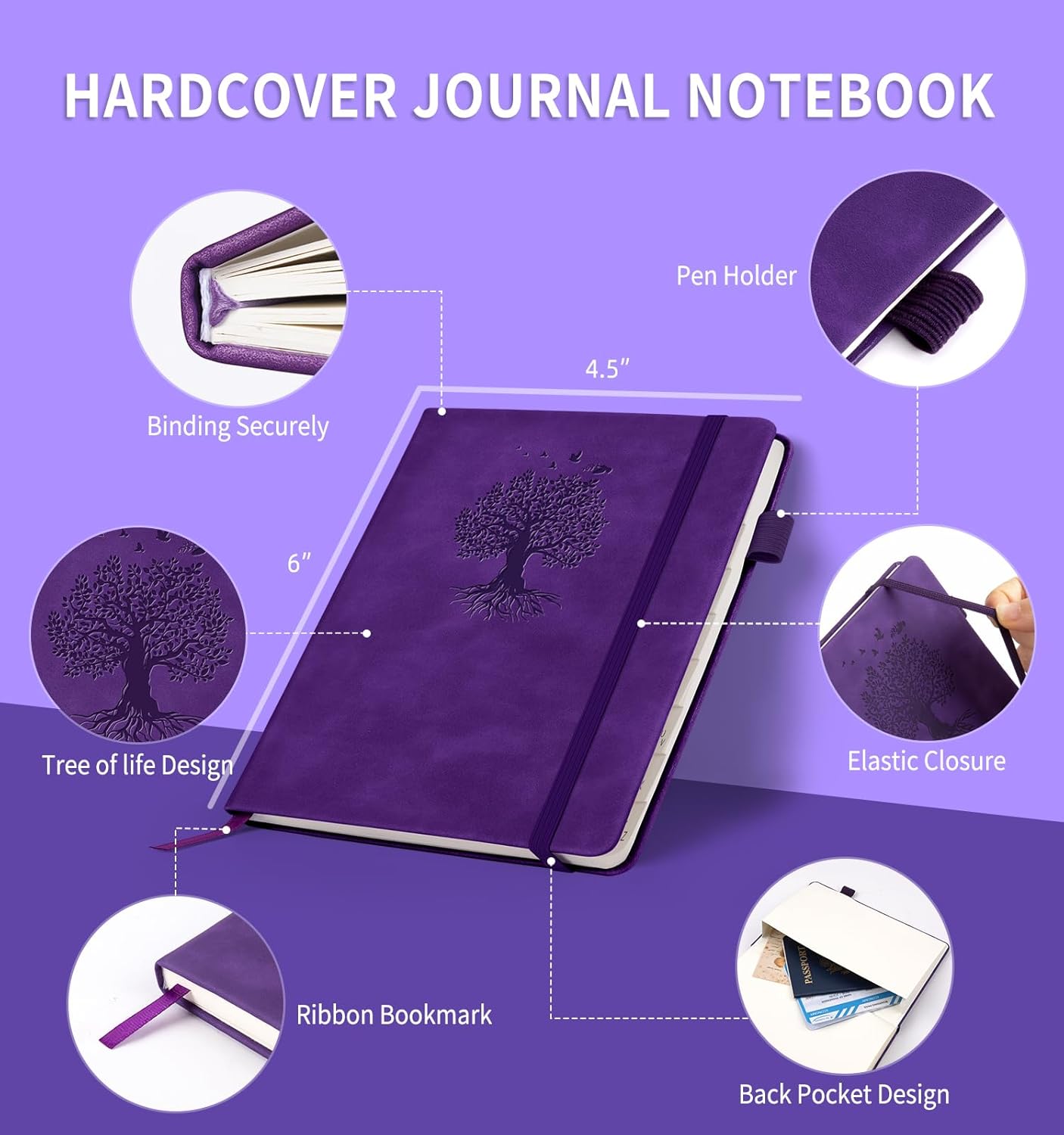 Password Book with Alphabetical Tabs, 4.5"x5.9"Small Pocket Password Keeper Book, 160 Pages/100GSM Hardcover Notebook, Password Organizer for Internet Website Address Login