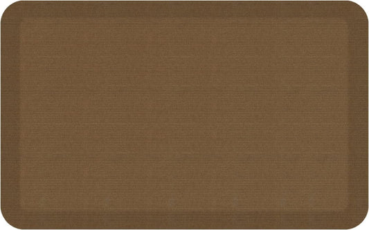 NewLife by GelPro Anti-Fatigue Designer Comfort Kitchen Floor Mat, 20x32”, Grasscloth Khaki Stain Resistant Surface with 3/4” Thick Ergo-Foam Core for Health and Wellness