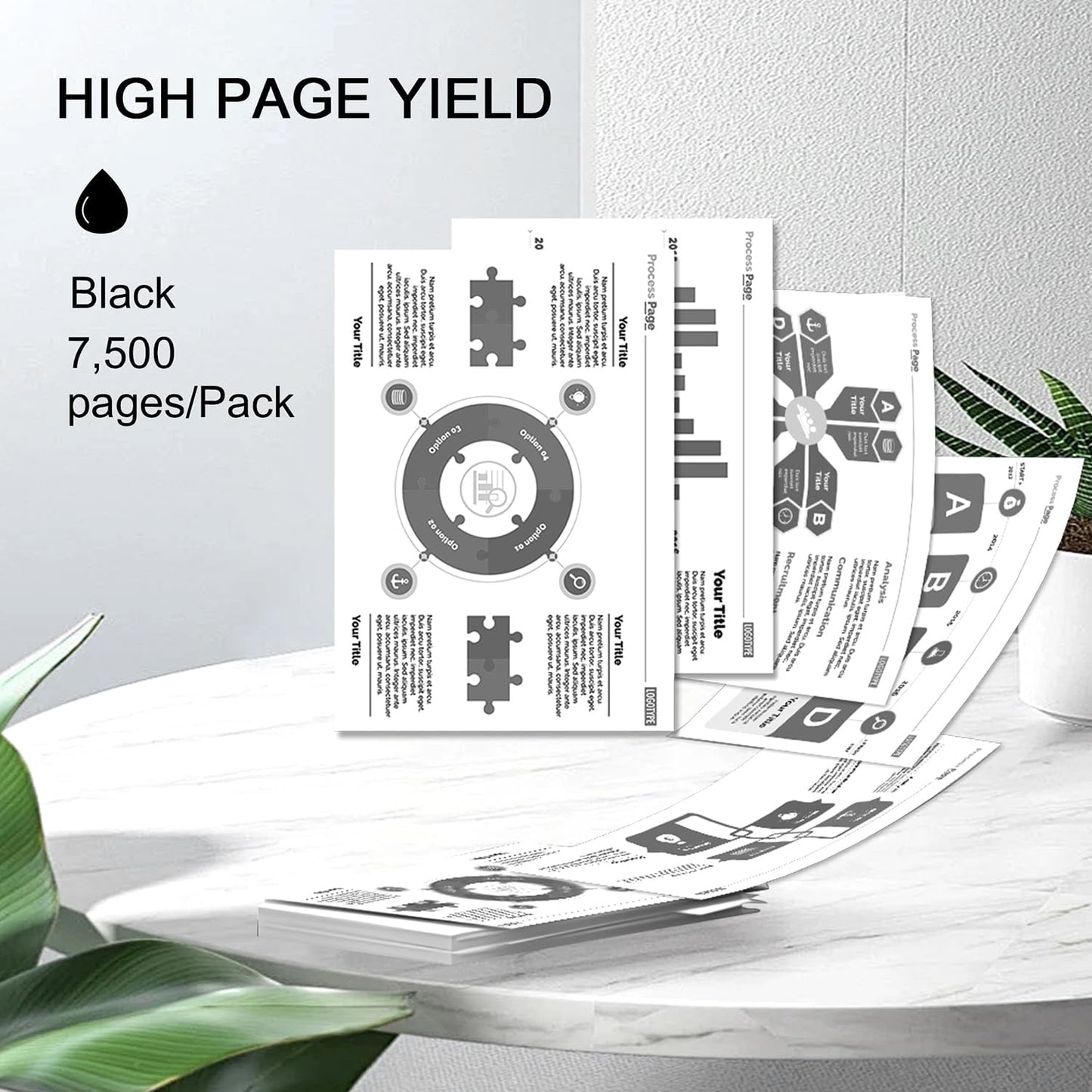 W2150XC Compatible for W2150XC Toner Cartridges Set, Compatible with Color Laser Jet Pro MFP 4301 4302 4303 Series Printers(2 Pack, Black)