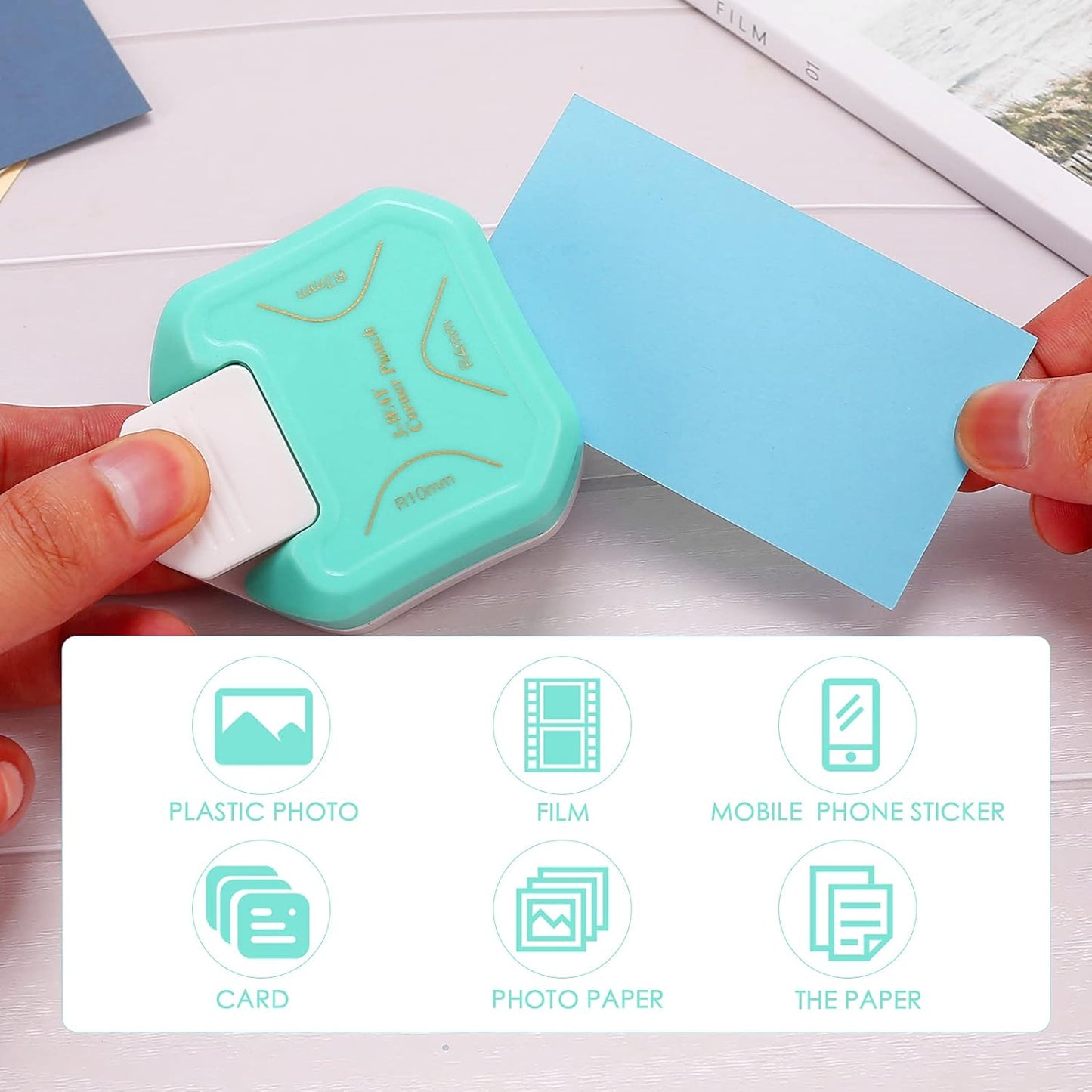 MyArTool 3 Way Corner Rounder Punch, 4mm, 7mm, 10mm 3 in 1 Corner Cutter for Paper Crafts, DIY Projects, Laminate, Photo Corner, Card Making and Scrapbooking