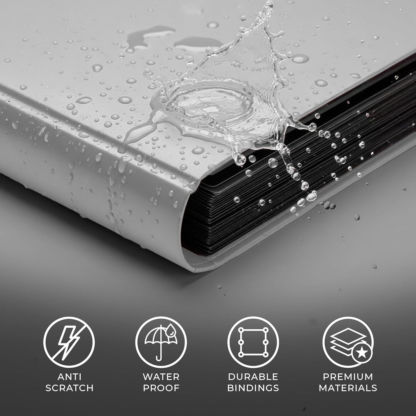 Trading Card Binder Pro-Folio – 9 Pocket Binder - Side-Loading Album, Durable & Acid-Free Storage for Pokémon, YuGiOh, MTG, TCG, Game & Sports Cards, White