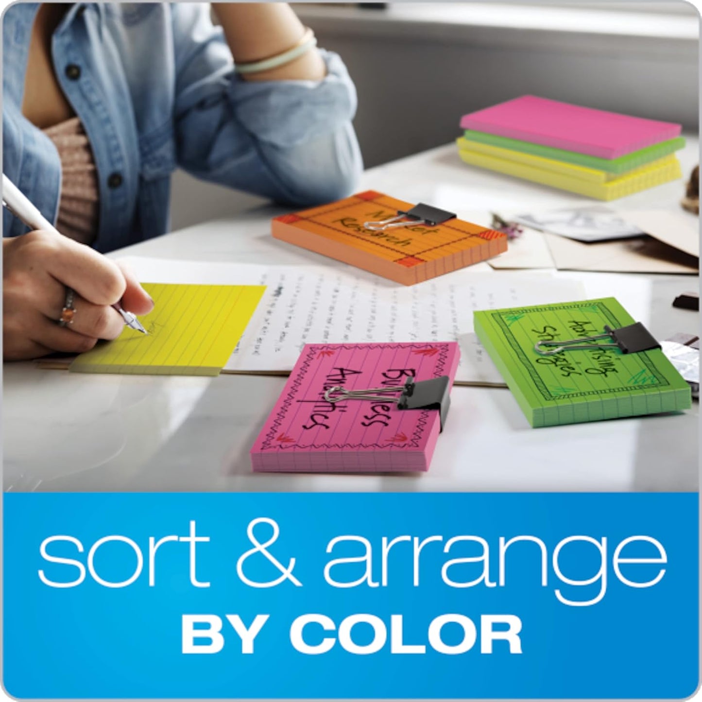 Oxford Neon Index Cards, 3" x 5", Ruled, Assorted Colors, 300 Per Pack (81300EE)