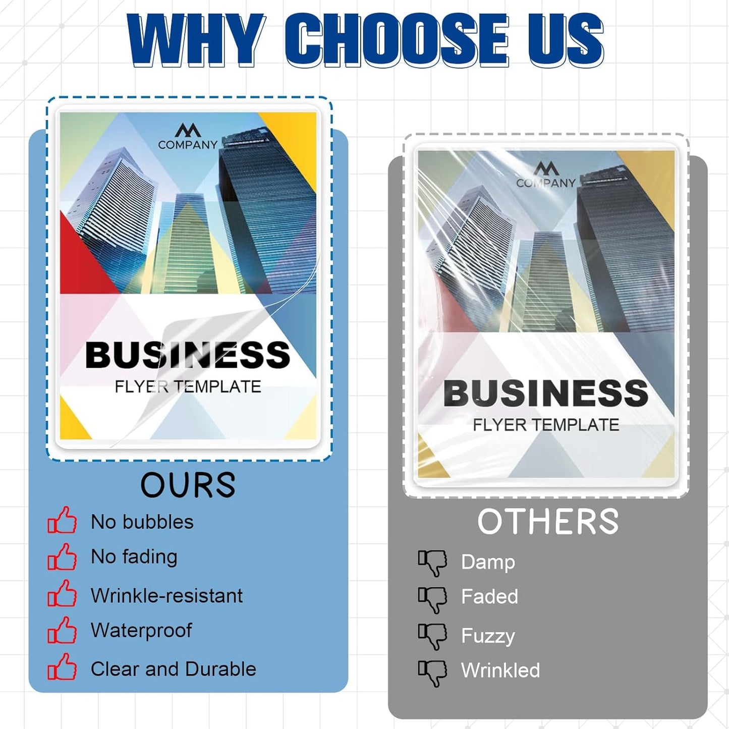 50 Pack 9x11.5inch 7mil Letter Size Laminating Sheets Thermal Laminating Pouches Paper Laminator Sheets File Card Laminator Pouches 8.5x11inch for Permits Cards File Photos (50, 9"x11.5"-7mil)