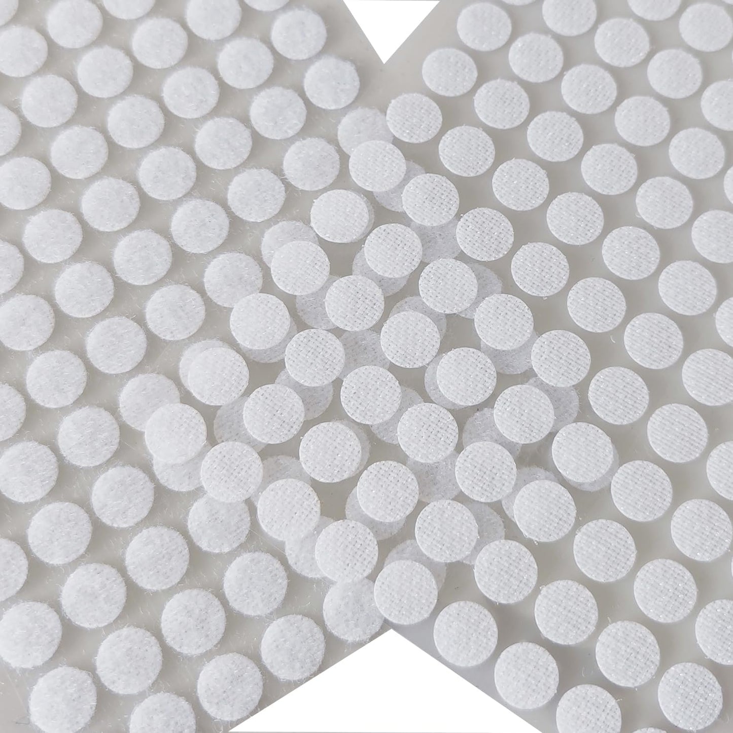 2016Pcs (1008 Pairs) 0.39in/10mm Diameter Hook and Loop Self Adhesive Dots Tapes, White Nylon Sticky Back Dots, Fastener Round Tapes for Home, Office and Classroom