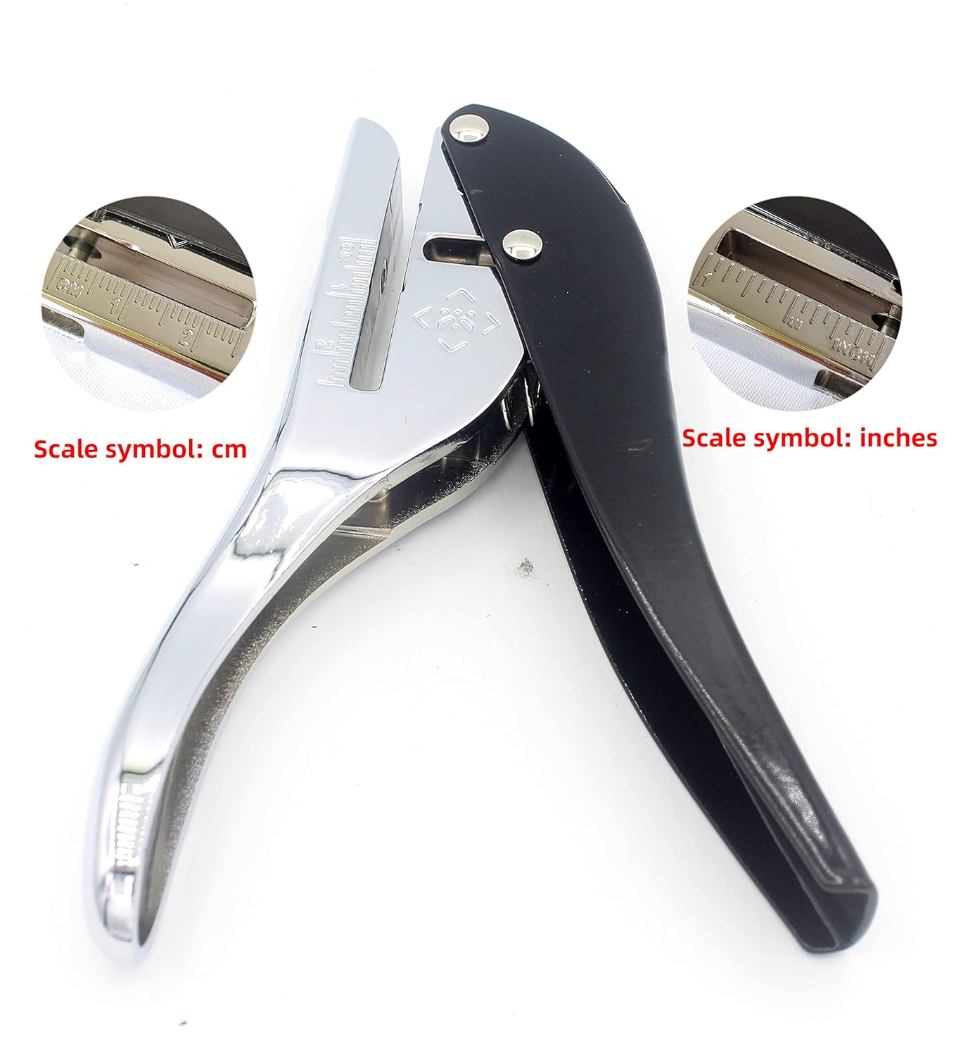 Hand-held 5/64 inch 2mm Round Heavy Duty Metal Silver Single Circle Hole Punch for ID Cards PVC Cards Badge Photos