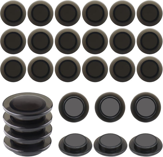 ZDZBLX Fridge Magnets, 28 Pack Mini Magnets for Fridge, Locker, Classroom, Office (Black)