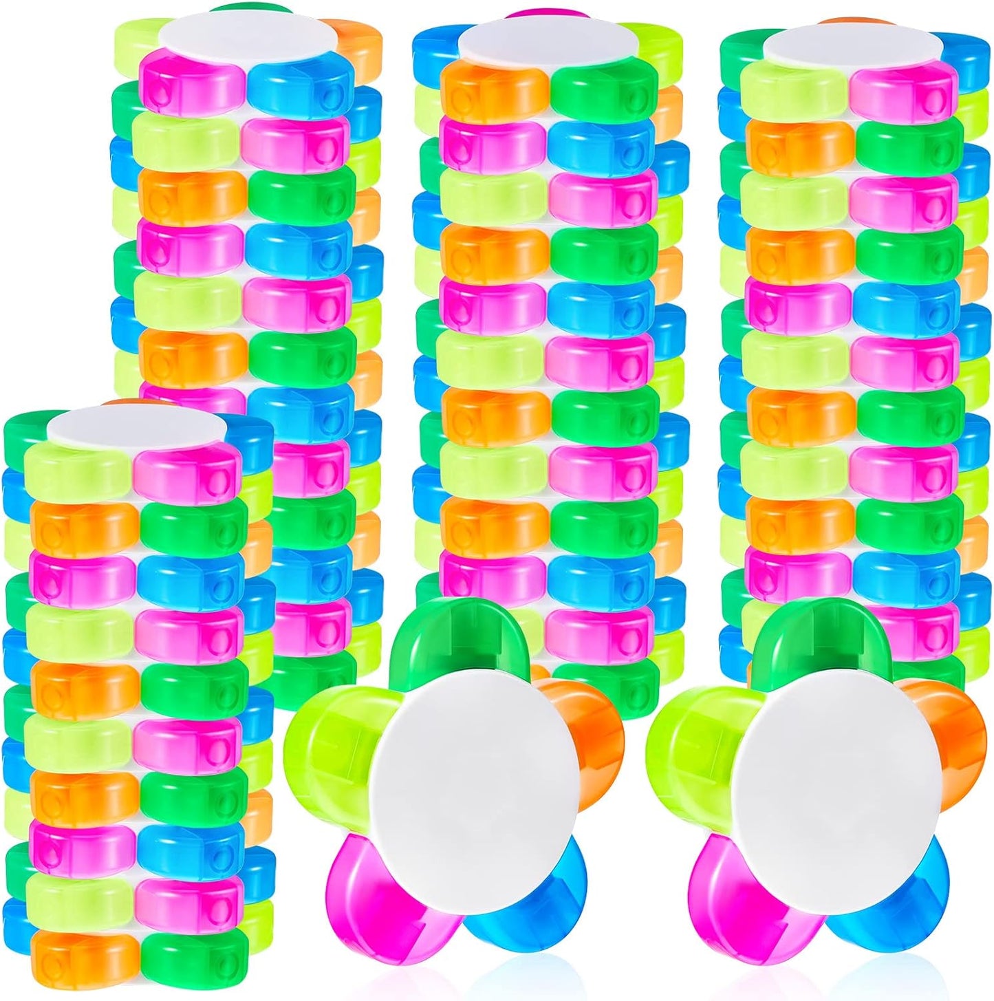 Outus 48 Pieces Petals Highlighters Assorted Colors Back to School Flower Shape Watercolor Highlighter Pens 5-in-1 Fluorescent Pens for Office School Stationery Aesthetic Supplies,5 Colors