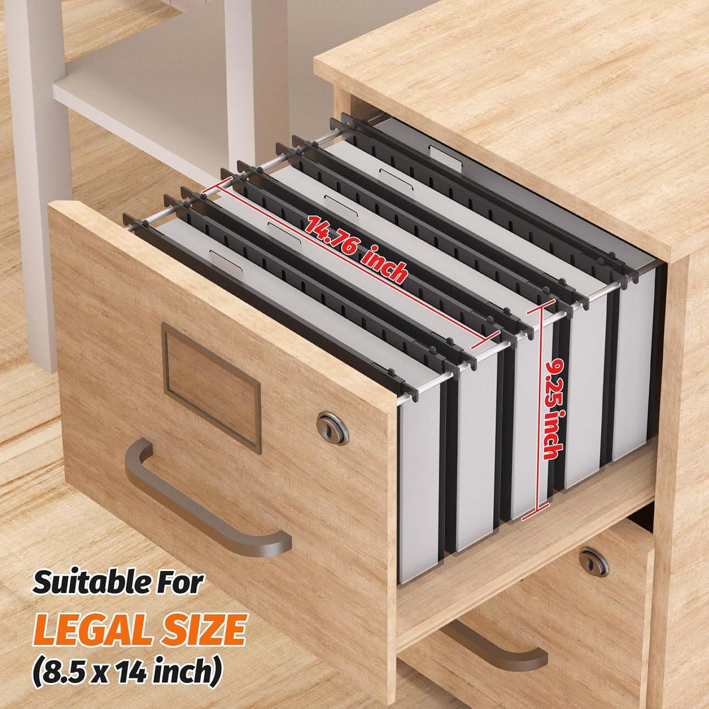 Extra Capacity Legal Size Plastic Hanging File Folders,12 Pack Reinforced Legal Size Hanging Folder with Heavy Duty 2 Inch Expansion,Filing Cabinet Folders,for Bulky Files, Medical Charts,Black