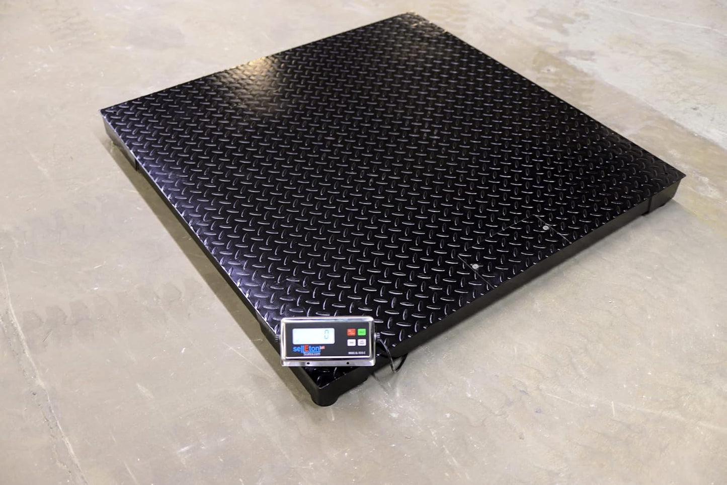 SellEton SL-700-3x3 36" x 36" Industrial Floor Scale, Accurate Pallet Scales with Metal Indicator for Warehouse Shipping | 5000 lbs x 1 lb