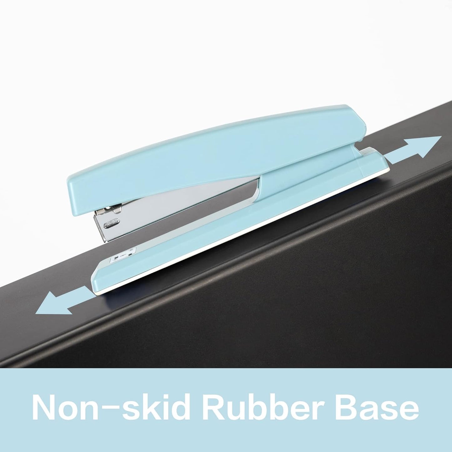 Deli Stapler, Desktop Stapler, Office Stapler, 25 Sheet Capacity, Includes 1000 Staples and Staple Remover, Blue