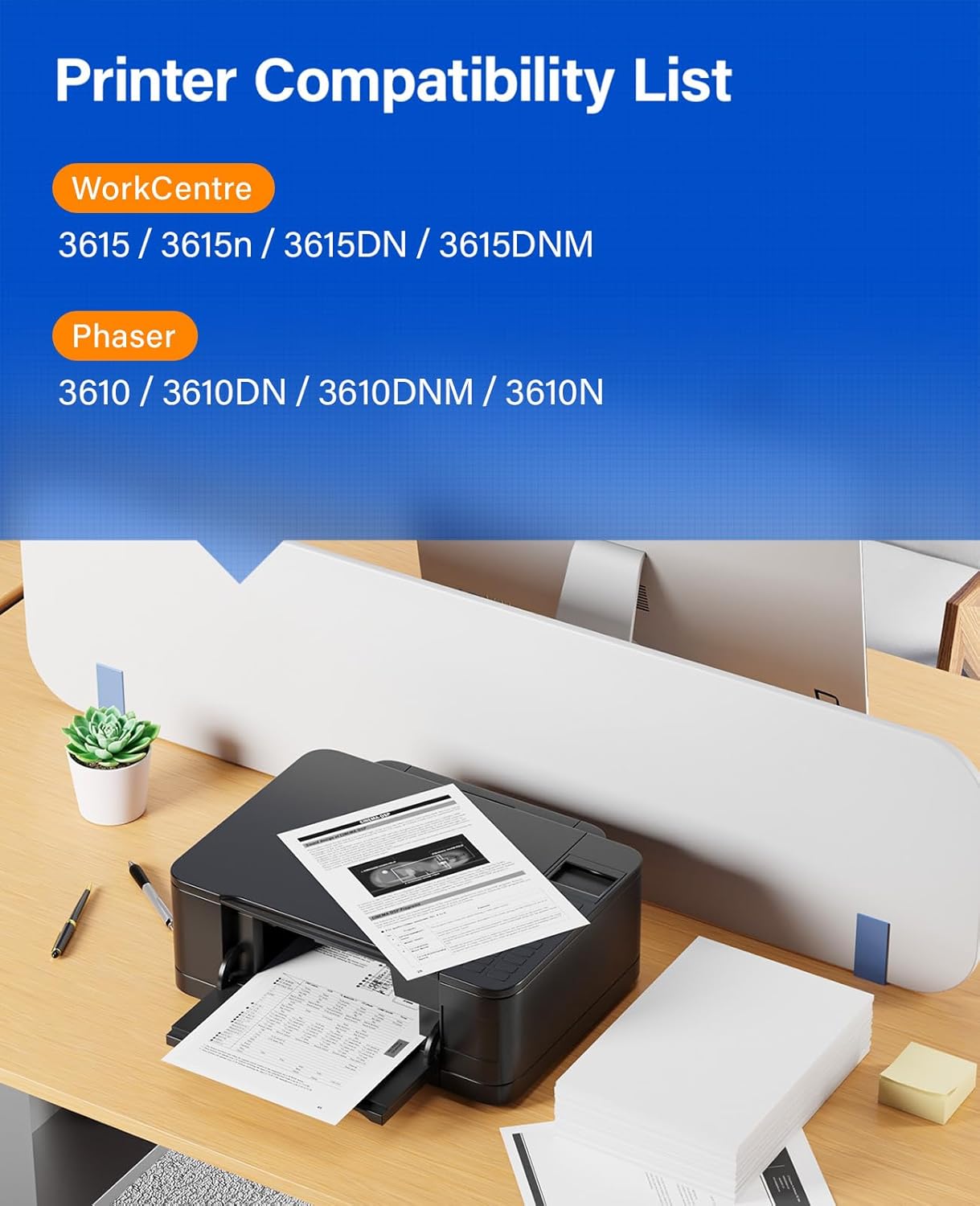113R00773 Drum Unit (Not Toner) Replacement for Xerox 113R00773 3610 3615 Image-Drum Compatible with Xerox WorkCentre 3615 3615n 3615DN 3615DNM Phaser 3610 3610DN 3610DNM 3610N DocuPrint M455 Printer