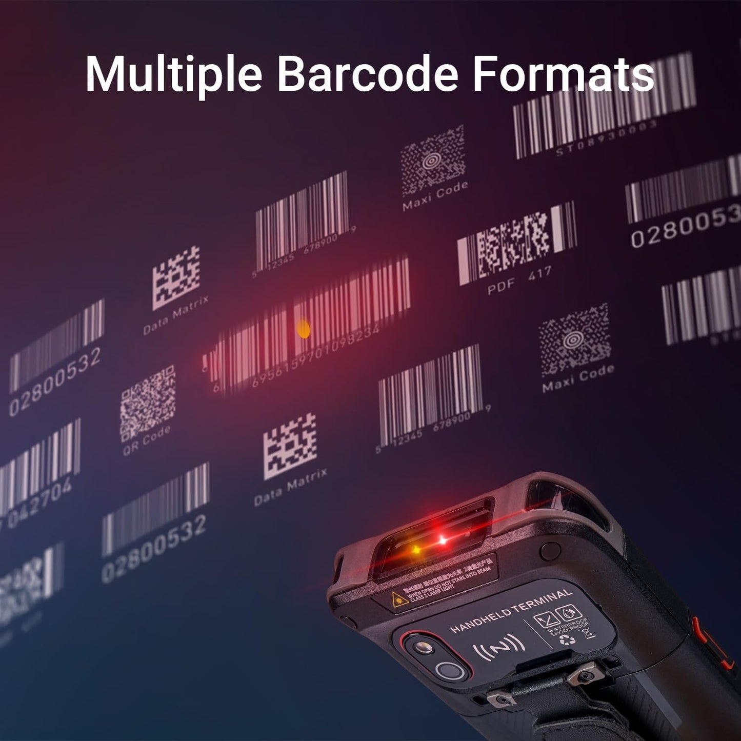 SVANTTO Android Barcode Scanner, Android 13 Handheld Computer, 1D/2D/QR Barcode Scanner, 2/3/4G WiFi BT 5.0 Communication, 4” Touch Screen Handheld Data Terminal for Warehouse Retail Inventory