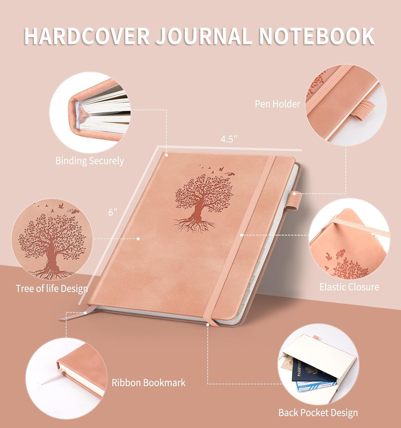 Password Book with Alphabetical Tabs, 4.5"x5.9"Small Pocket Password Keeper Book, 160 Pages/100GSM Hardcover Notebook, Password Organizer for Internet Website Address Login