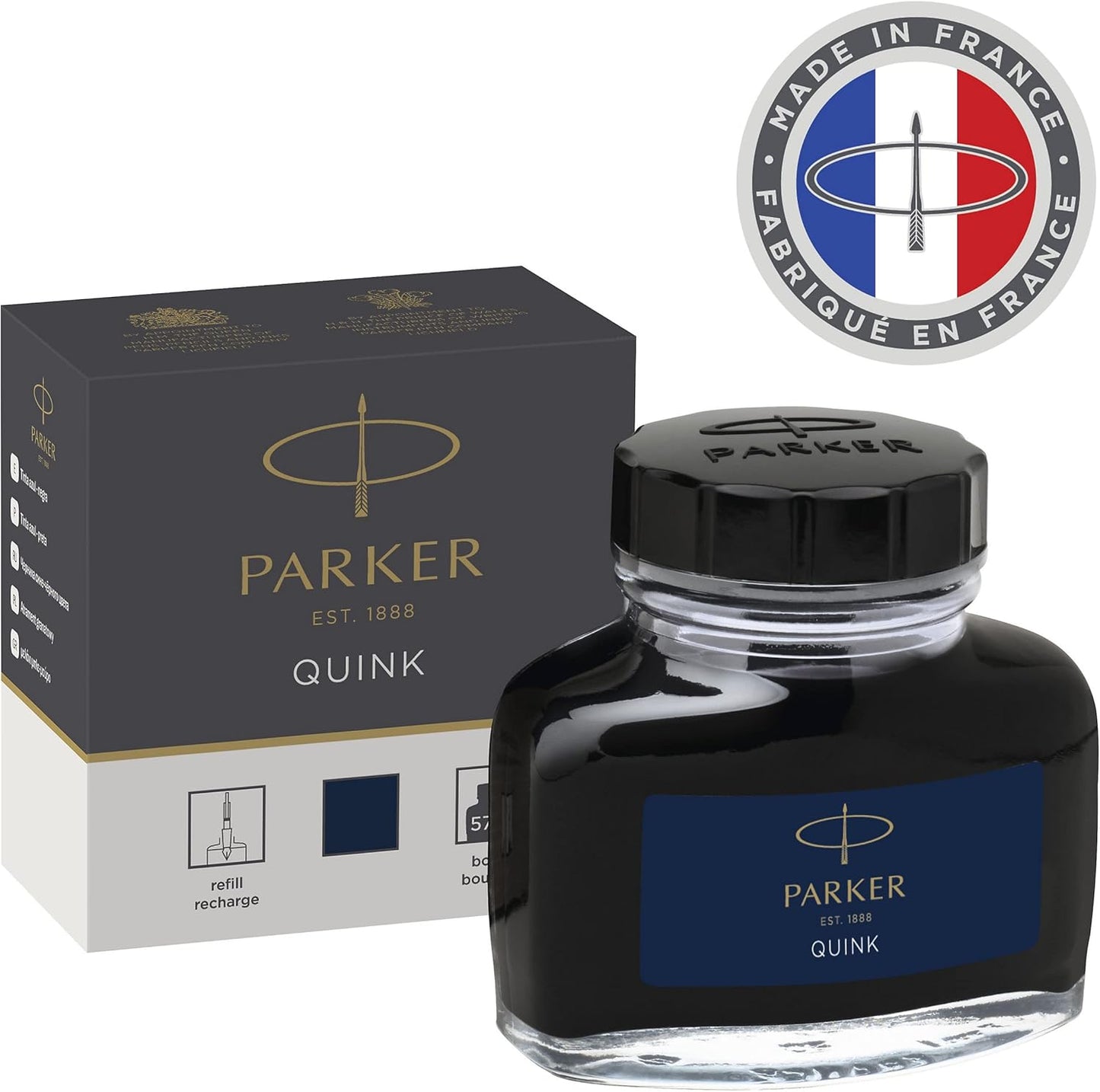 Parker QUINK Ink Bottle Blue-Black 57 ml