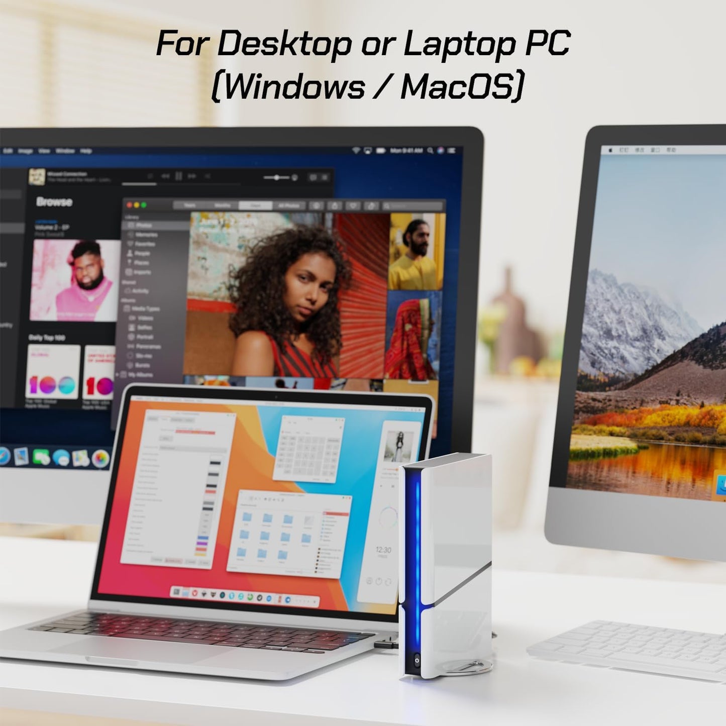 Avolusion PRO-H1 8TB 7200RPM USB 3.2 Gen2 (10Gbps) External Hard Drive (for Windows or MacOS Desktop PC/Laptop) (Renewed)