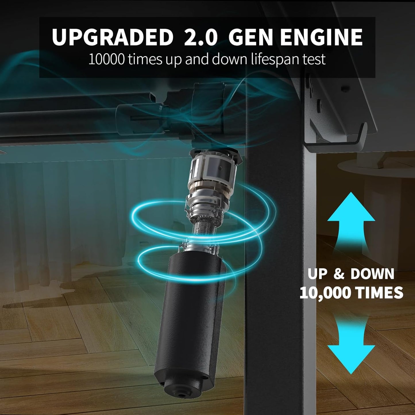 55 x 30 Inch Electric Standing Desk with 2 Drawers, Adjustable Height Widened Stand Up Desk with Storage, Sit to Stand Ergonomic Workstation for Home Office, Classic Black