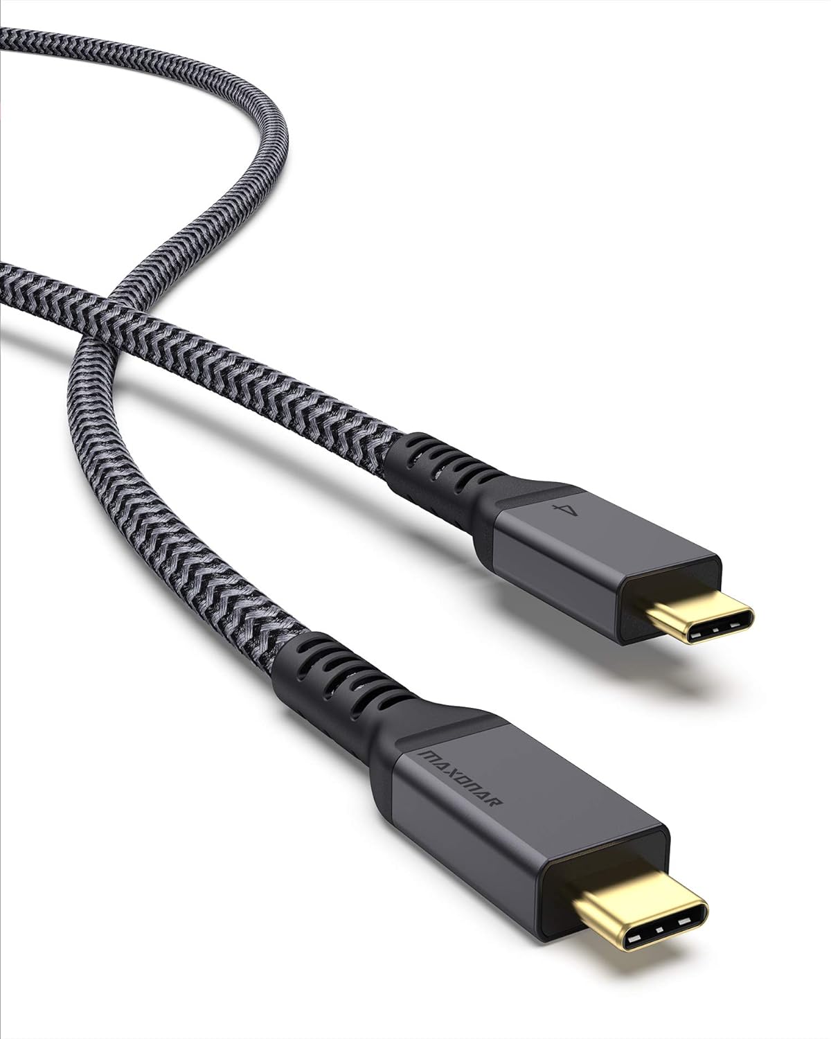 Maxonar 16.5FT Thunderbolt 4 Cable with 20Gbps Data Sync/100W Charging and 4K@60Hz for Thunderbolt 4/3, USB4, and USB C Devices