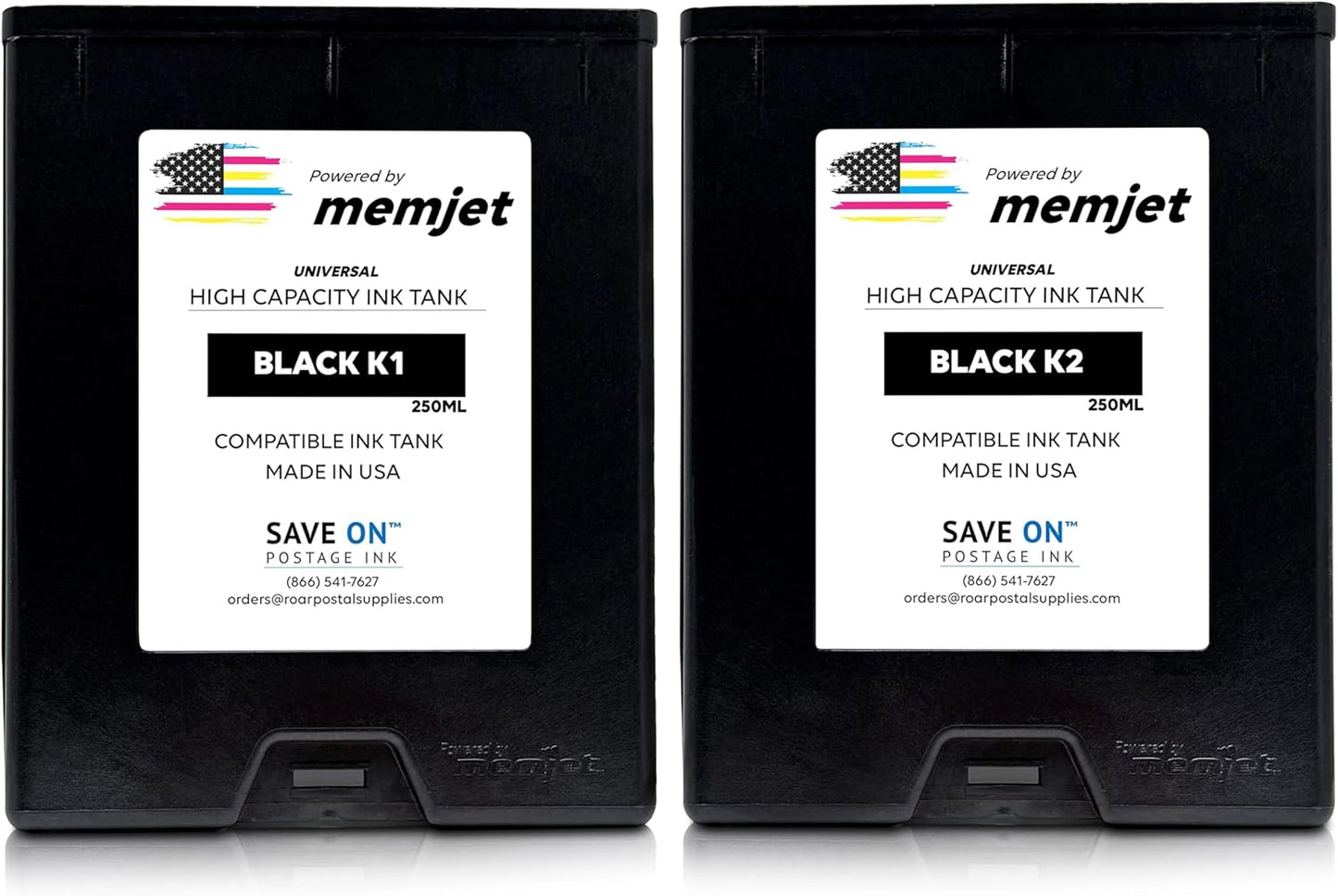 Save On Postage Ink, (2-Pack Memjet Ink Cartridge Compatible Astro 123-2412 | Memjet Ink Compatible HI-Cap Black Ink Tank for AstroJet M1 M2 S1 and M1DX | 2 Pack