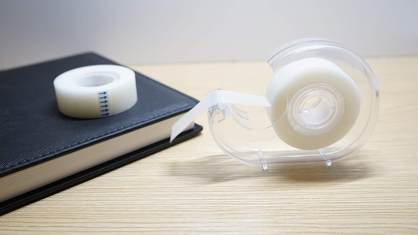 KIDMEN Invisible Tape,Writeable Tape，Repairable Tape for Office, Home, School，5 Dispensered Rolls, 0.7 x 1000 Inch