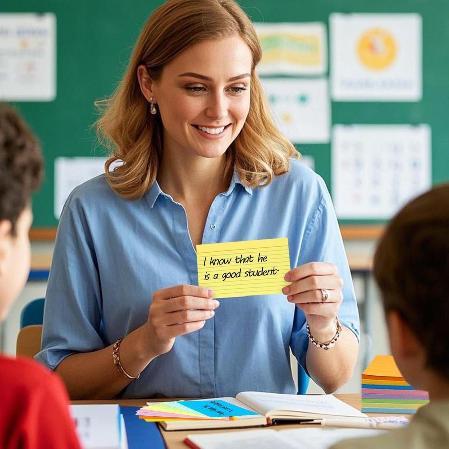 Koogel Index Cards 3x5, Colored Index Cards for Back to School, Heavy Weight Flash Ruled Note Card for Studying School Supplies College Office Home Note Taking, 34 Pack of 8, 272 Count, 8 Colors