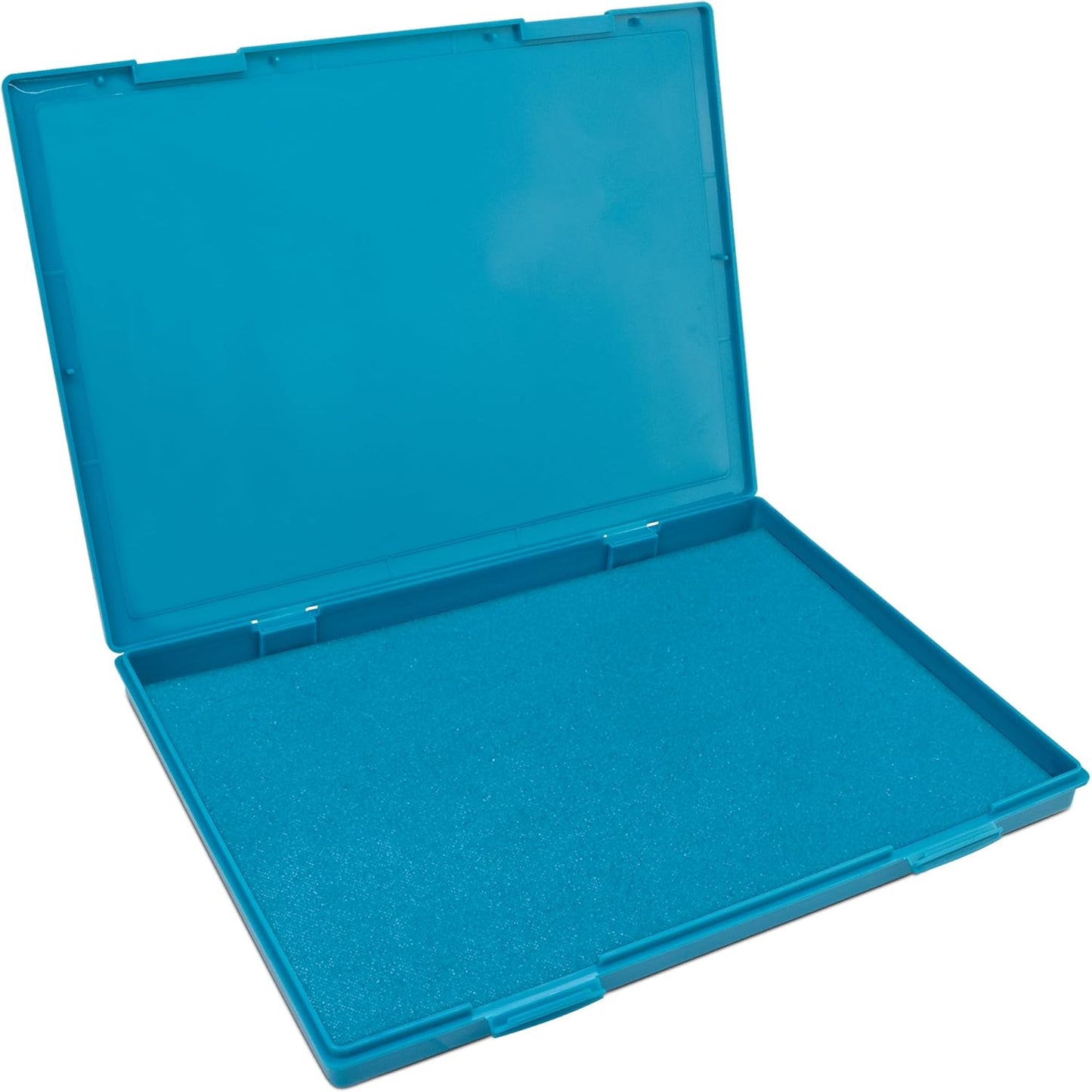 MaxMark Extra Large Light Blue Ink Stamp Pad - 8.25" x 11.5" - Industrial Felt Pad - Light Blue Color