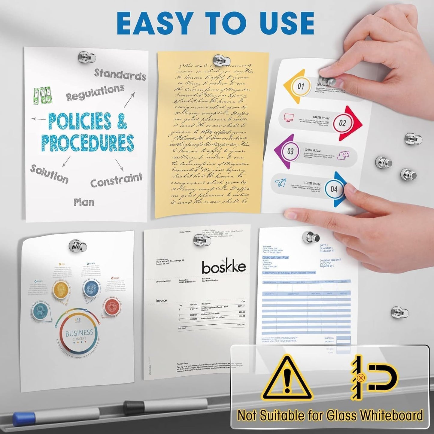 Grtard 8 Pack Magnetic Push Pins, Fridge Magnets for Whiteboard, Whiteboard Magnets Refrigerator Magnets, Small and Strong Push Pin Magnet for Office, School, Locker, and Map Magnet