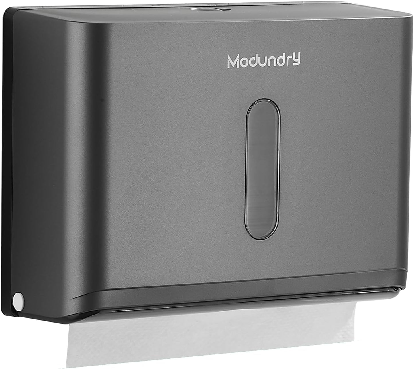 Paper Towel Dispensers Wall Mount: Adhesive Paper Towel Holder for Z Fold, No Drilling Install, Compact Hand Towel Dispenser for Home Bathroom, Restroom, Office, Grey