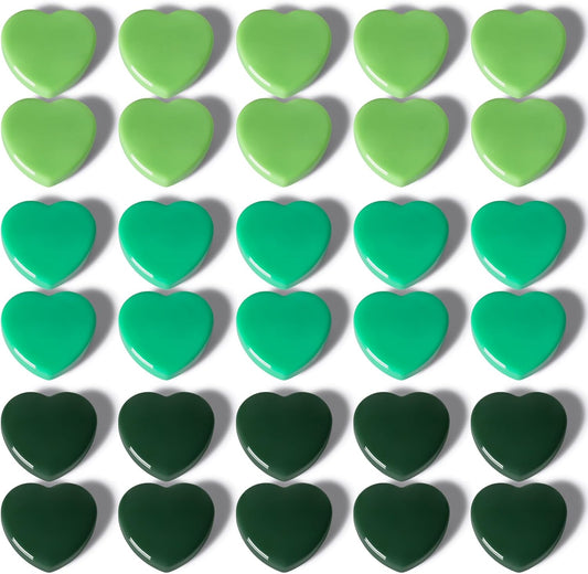 30PCS Heavy Duty Fridge Magnets - Small Cute Refrigerator Magnets for Whiteboard, Lockers & Kitchen, Cute Strong Magnets - Mini Decorative Magnet for Home, School, Office, Crafts,Locker (Green)