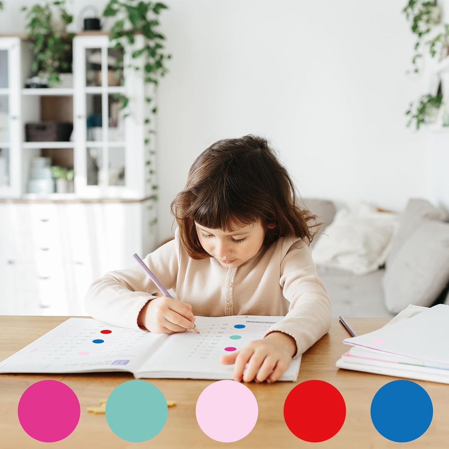 STARLIBOO Colored Dot Stickers, 1 Inch Circle Color Code Label, Waterproof Garage Sale Stickers, Yard Sale Price Labels (2 Rolls/ 1000Pcs, Lake Blue)