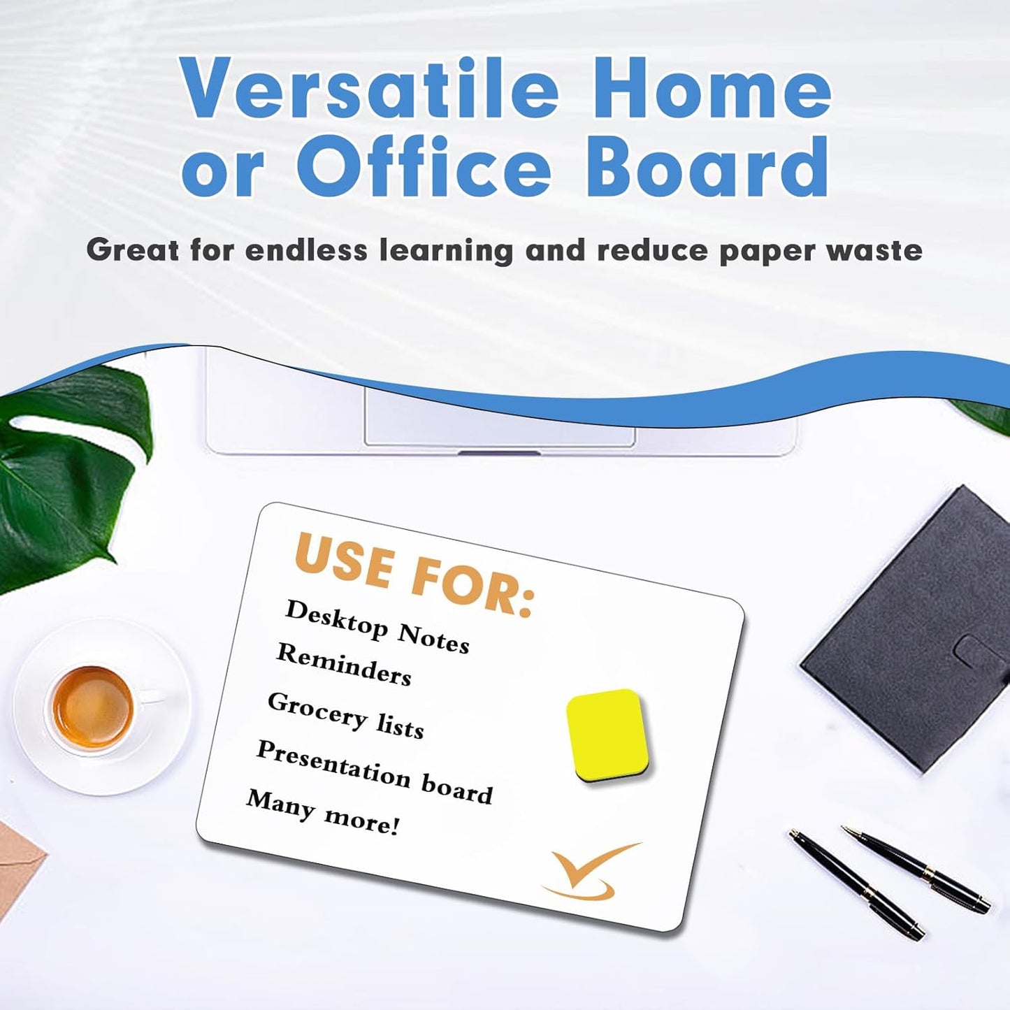 Dry Erase Lapboards, HERKKA 12 Pack Double Sided Small Dry Erase Whiteboards 9 x 12.5 Inch with 12 Erasers, Small Dry Erase Boards for Classroom Teacher Supplies, Personal White Boards for Students