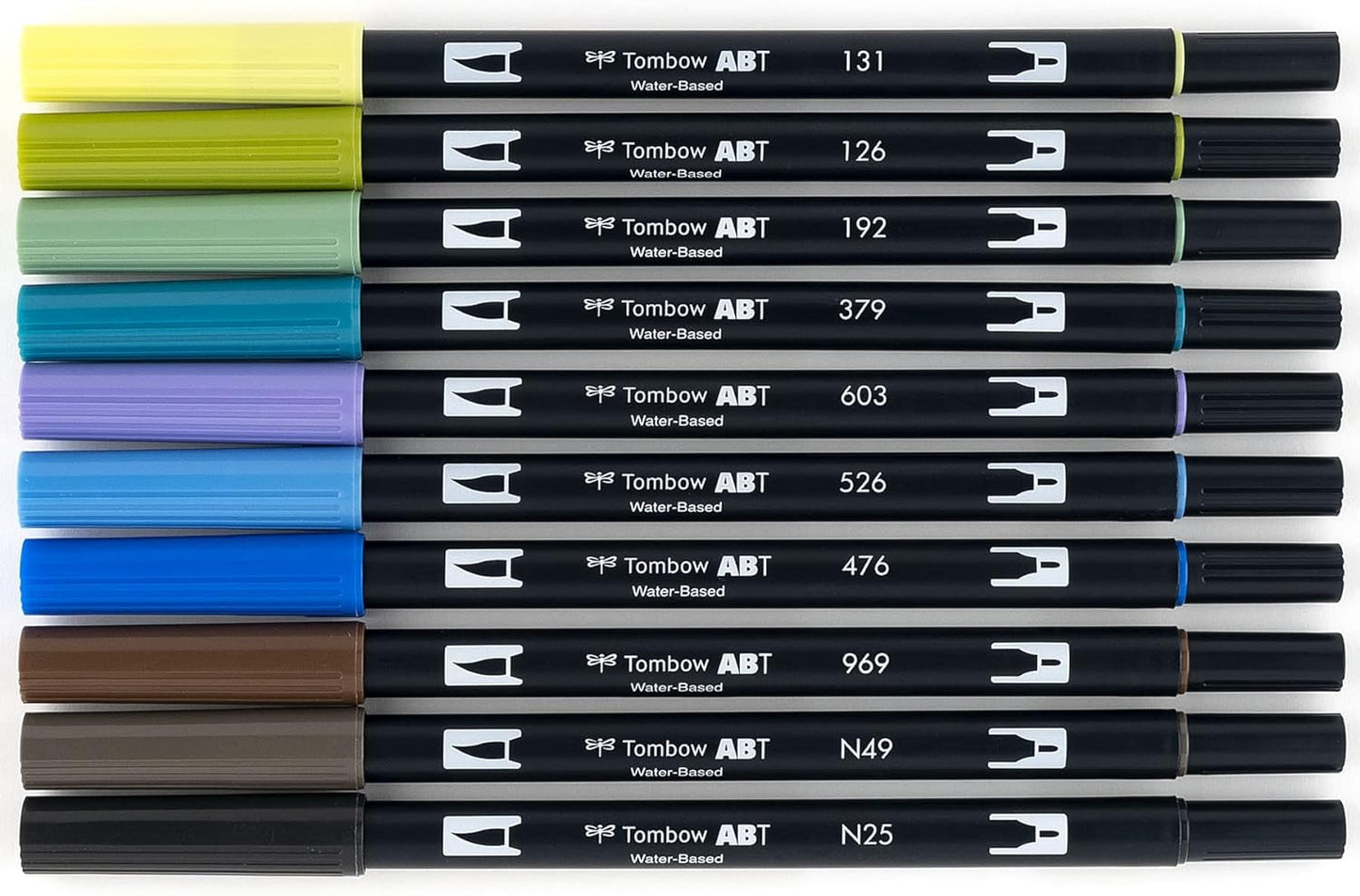 Tombow 56169 Dual Brush Pen Art Markers, Landscape, 10-Pack. Blendable, Brush and Fine Tip Markers