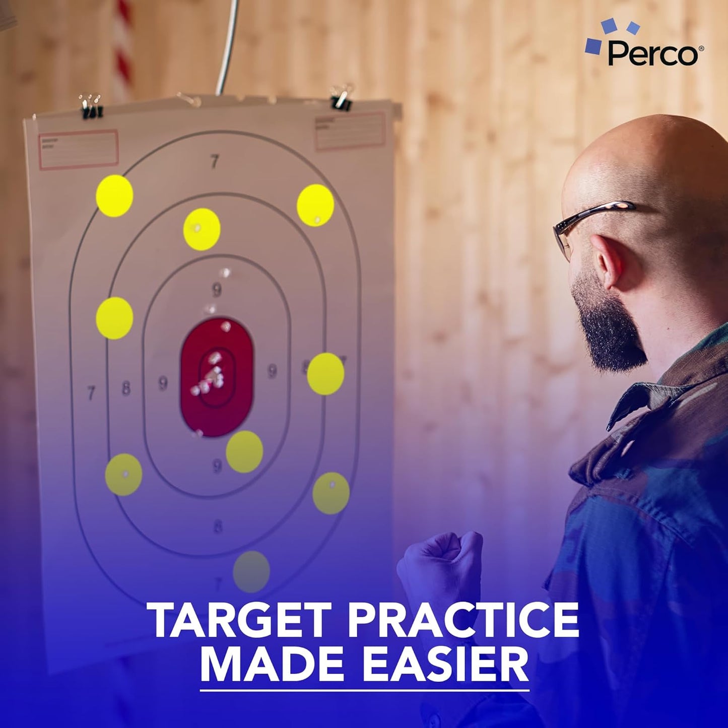 Perco Fluorescent Yellow 2-Inch Round Sticker Labels with Easy Peel Perforation - 500 Labels per Roll - Strong Adhesion, Vibrant Colors for Organizing, Crafting & More - Made in USA