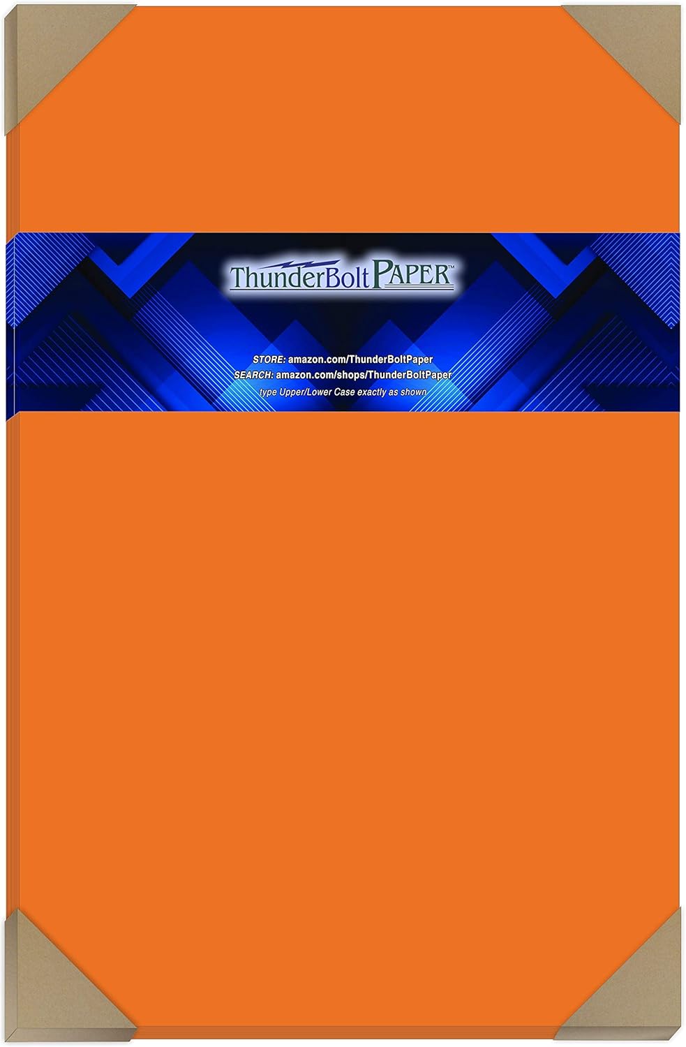 25 Orange Cover/Card Paper Sheets - 11 X 17 Inches Tabloid|Ledger|Booklet Size - 65# (65 lb/Pound) Light Weight Cardstock - Quality Printable Smooth Paper Surface for Bright Colorful Results