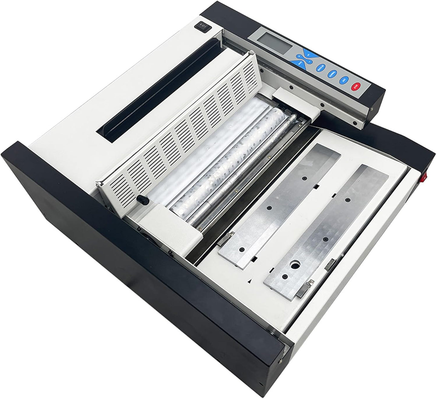 TECHTONGDA Glue Book Binding Machine 110V Automatic Hot Glue Book Binder, Wireless Book Binding Machine with Fault Detection, Adjustable Temperature