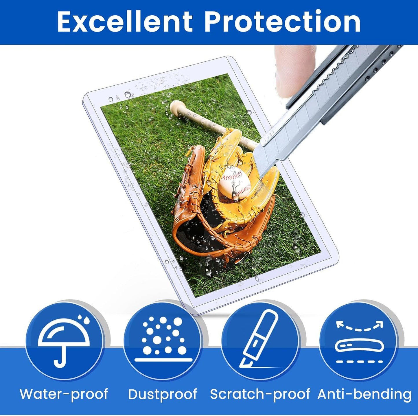 142 Card Sleeves Top Loaders for Cards, Sooez Premium 3" x 4" Baseball Card Protectors, Hard Plastic Trading Card Sleeve, Cards Holder for Baseball, Football Sports (42 Toploaders + 100 Penny Sleeves)