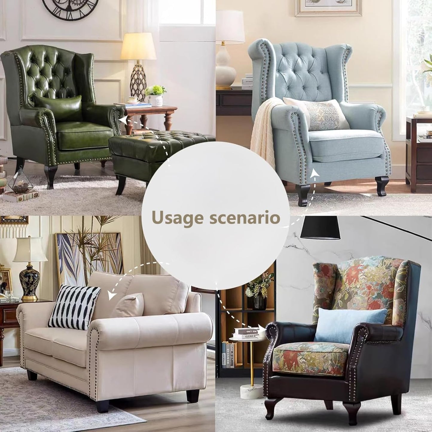 Brozen Thumb Tacks, Multipurpose Upholstery Nails, Decorative Nail Heads, and Wall Tacks for Secure Fixing & DIY Projects, 100Pcs