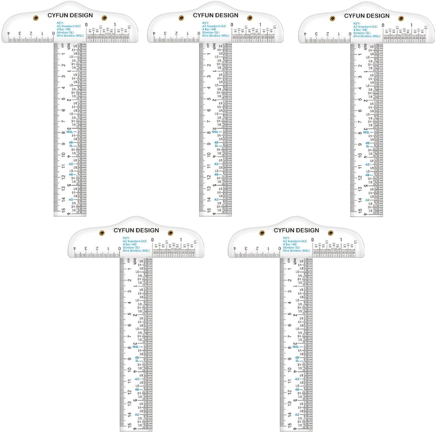6 Inches Acrylic Clear T-Square Ruler,5 Pack,T Square Ruler,Transparent,T Ruler,for Crafting Drafting and General Layout Work Art Framing & Drafting Scrapbooking Crafting Arts Crafts Supplies Tools