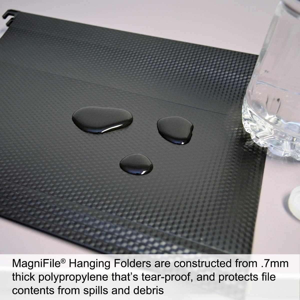 Ultimate Office MagniFile Hanging File Folders V Base Letter Size with 11 inch Magnified Indexes That Double The Size of Your File Titles to Find Files Fast. (Set of 10 Assorted)