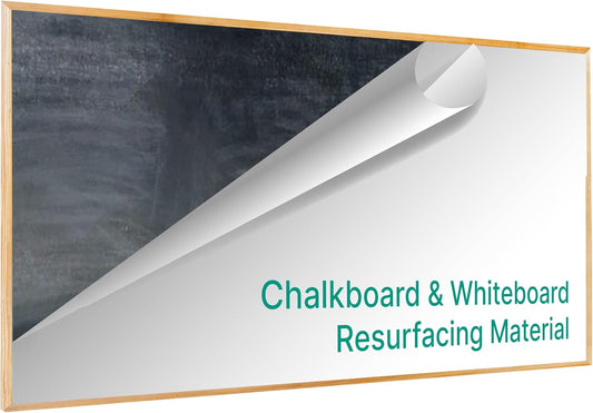 Everase Dry Erase Whiteboard Resurfacing Film Roll (56 ft. x 50") – Peel & Stick, Converts Chalkboards & Stained Whiteboards, Durable, Scratch/Stain-Resistant, Eco-Friendly, Refinish in 30 Mins.
