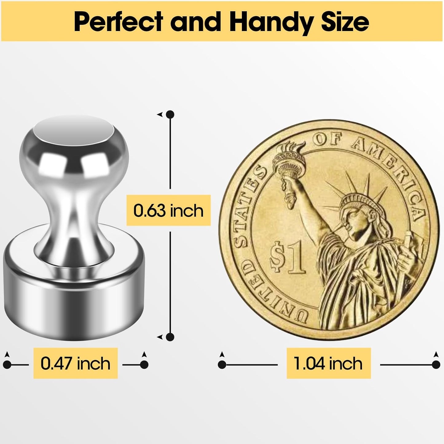 Strong Fridge Magnets, Push Pin Magnets, Strong Refrigerator Magnet Strong, Magnetic Push Pins, Dry Erase Board Whiteboard Magnet for Fridge, Map Decor, Locker, Kitchen, Office, School