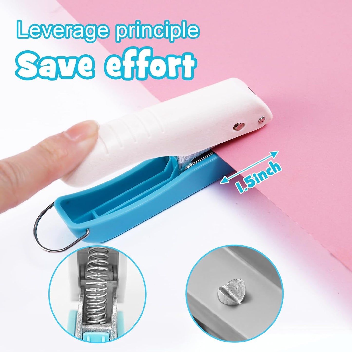 UCEC Star Hole Punch Small Hole Puncher, 1/4in Single Hole Punch, Handheld Hole Paper Punch Puncher for Craft Paper Tags Clothing Ticket DIY Scrapbook Tool