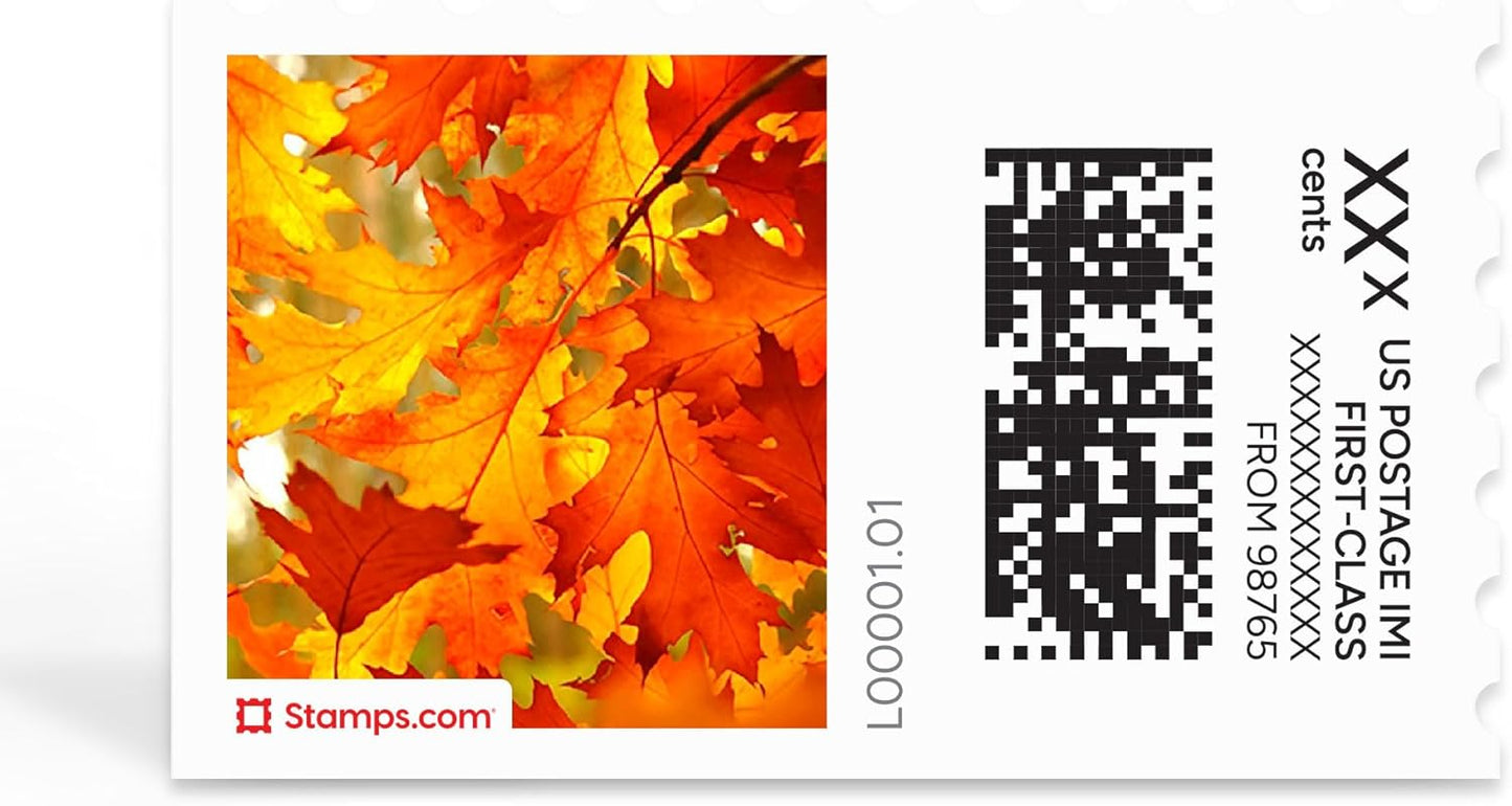 Turning Leaves NetStamps 1200-Pack (50 Sheets) Printable Postage Labels (Stamps.com Subscription Required) - Print Approved Postage - Inkjet & Laser Printers - Business, Personal, Home