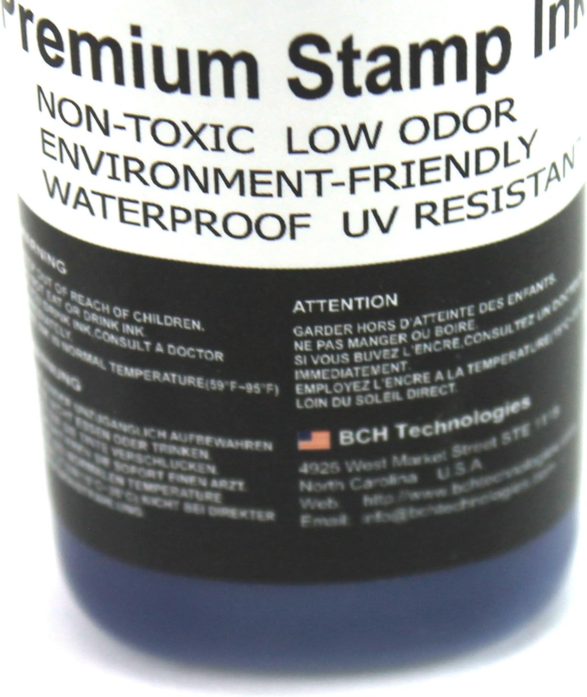 3X Blue Stamp Ink Refill by BCH - Premium Grade