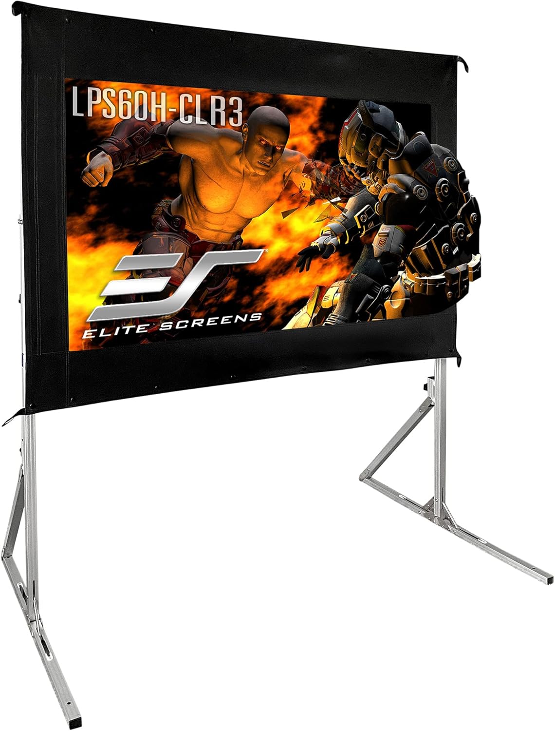 Elite Screens 60-Inch UST Portable Projector Screen with Stand, Foldable and Height Adjustable, 16:9 4K ALR Screen for Ultra Short Throw Projectors, Indoor Home Theater Movie Screen- LPS60H-CLR3