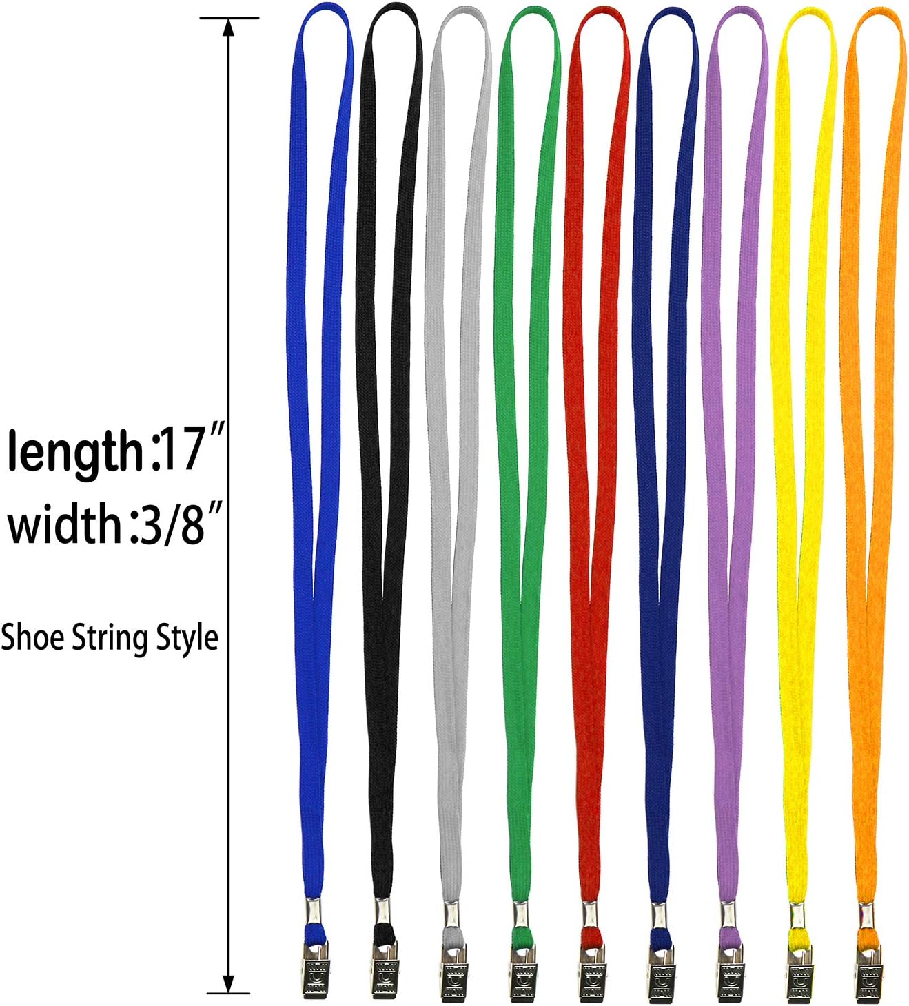 Ollain Badge Lanyards Neck Bulk Cruise Lanyards Lanyard with Clip for ID Card Name Tags Badge Holders (Navy Blue, 50 Pack)