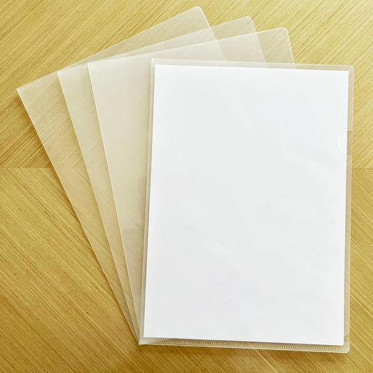 30 Pack Thick Clear Plastic Folders – Fits A4 & Letter Size Paper 8.5x11 Inch, Waterproof Document Protectors, Keeps Documents Organized for School, Office & Home