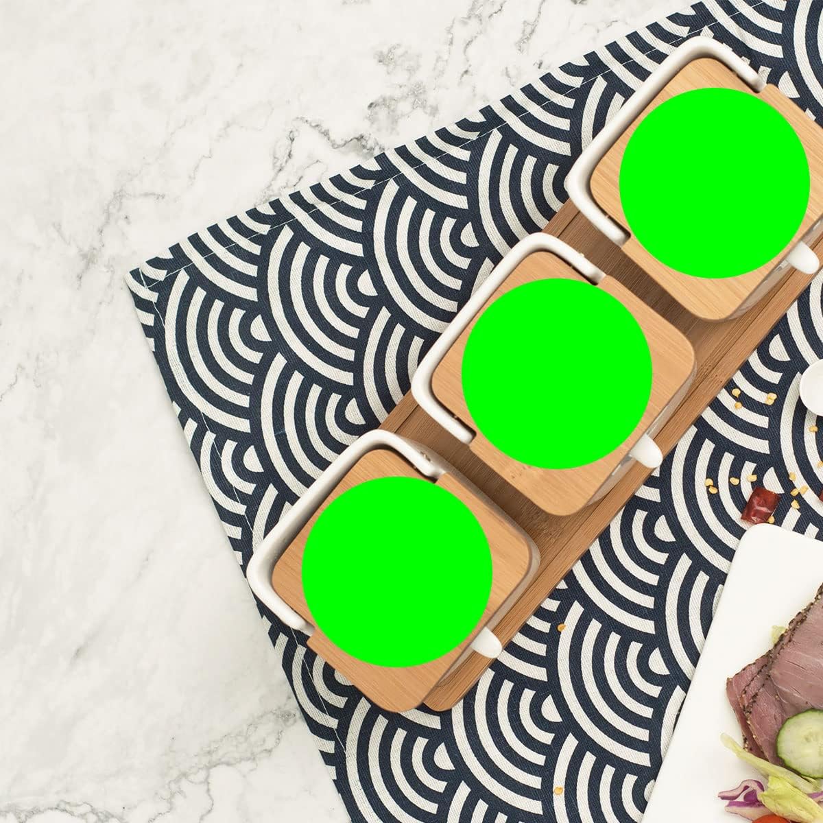 PARLAIM 3 Inch Color Coding Dot Stickers, 500 per Dispenser Box Color Coded Circle Label, Fluorescent Green Inventory Large Stickers