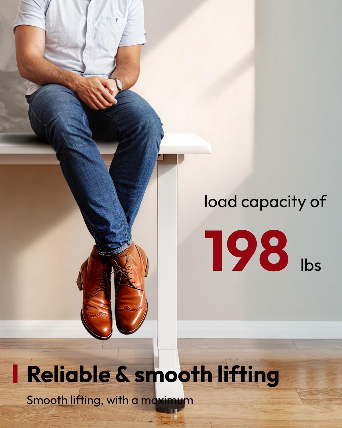 SANODESK Standing Desk Height Adjustable Electric Stand up Desk 63x28 Inches Sit Stand Home Office with Splice Board, White Frame/White Top