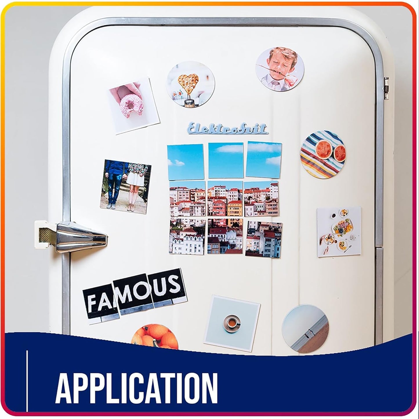 Business Card Magnets Peel and Stick 250 Pack - 2" x 3.5 Magnetic Sheets with Adhesive Backing for Crafts, DIY - Strong Craft Flexible Self Sticky Magnet Set for School Classroom, Fridge, Photo, Cards